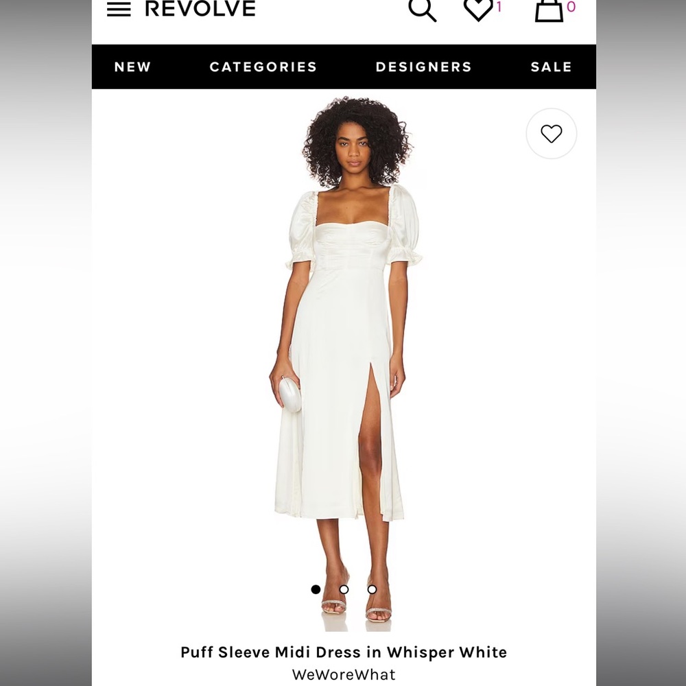Size 6 brand new with tags WeworeWhat white dress